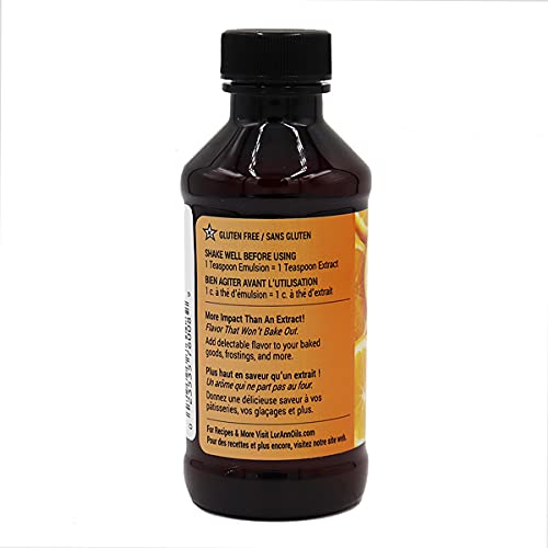 LorAnn Oils Orange Emulsion Flavoring - 4 Fl Oz (Pack of 4)
