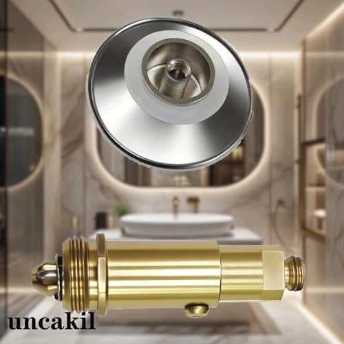 Golden Pop Up Sink Drain Stopper, 66mm Click Clack Plug Replacement