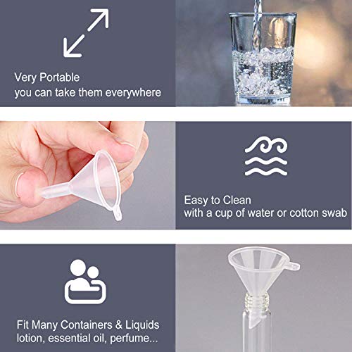 Avenoir Refillable Cosmetic Funnels for Lotion and Shampoo, 3 Colors