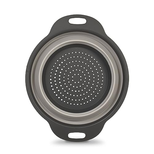Glad Collapsible Colander, 2L Small Foldable Pasta Strainer for Kitchen