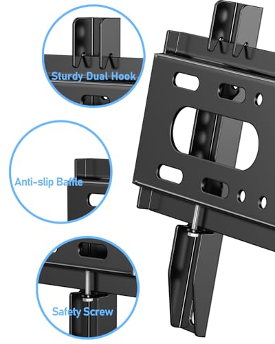 Nuyoah Medium Fixed Low Profile TV Wall Mount Bracket for 14-43 Inch Monitors