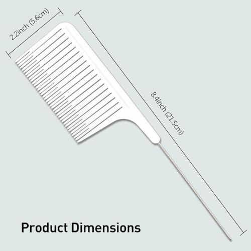 Kootinn Professional Rat Tail Hair Styling Comb with Stainless Steel Pin