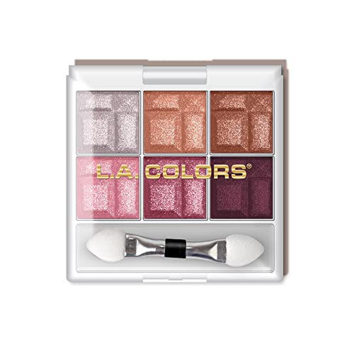 L.A. Colors 6 Color Eyeshadow Palette Delicate CES463 Pack of 2