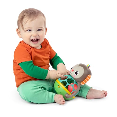 Bright Starts Grab & Giggle Monkey Musical Rattle Toy for Baby