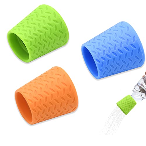 3 Pack Portable Outdoor Shower, Fits Most Plastic Bottles, Blue, Orange, Green