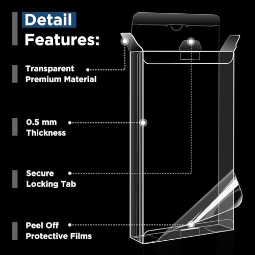 Premium VHS Tape Protectors - 10 Pack Durable Storage Cases