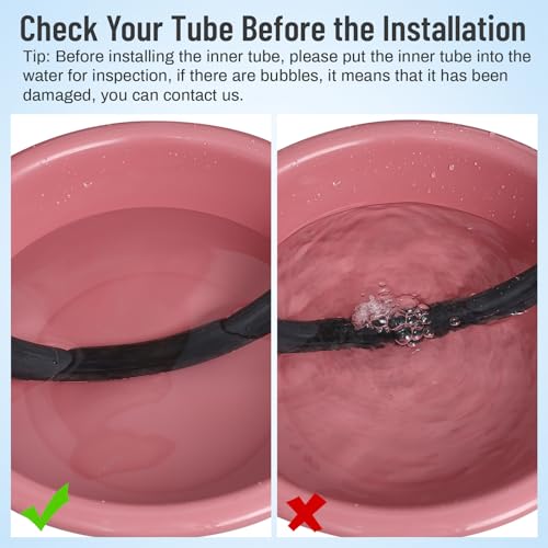 26" Bike Tubes 26x1.75/1.95/2.0/2.10/2.125 AV Schrader Valve 26" Bicycle Tubes Compatible with 26 x 1.75 26 x 1.95 26 x 2.0 26 x 2.10 26 x 2.125 Mountain Bike Tire Tubes-2-PCS