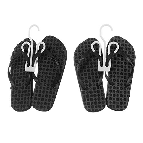 Pack of 12 Plastic Shoe Drying Hooks for Slippers & Leather Shoes