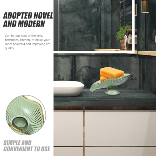 BESPORTBLE Self-Draining Soap Dish for Bathroom & Kitchen