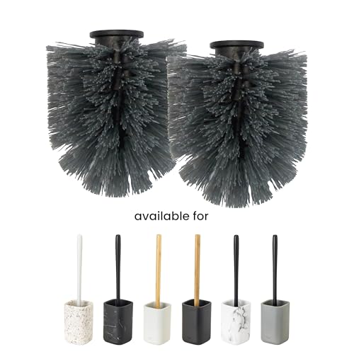 Vigar Toilet Bowl Brush Replacement Head Refill, 2-Pack, 3.35 x 3.14 inch