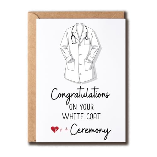 Doctor Graduation Card - White Coat Congratulations Card - 5x7
