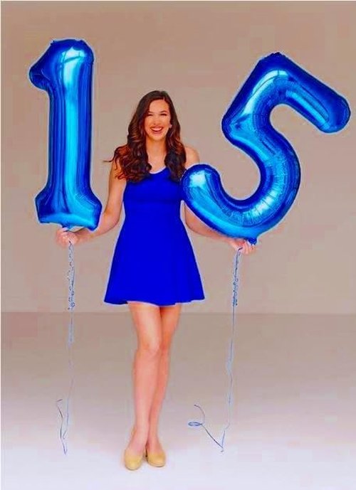 Large Number 5 Birthday Balloon by [Brand Name] - Navy Blue Foil Mylar for 5th, 15th, 25th Celebrations