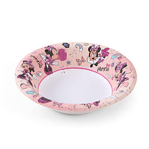 Glad for Kids Disney Minnie Mouse Paper Bowls, 12 Oz, 40 Count (Pack of 8)