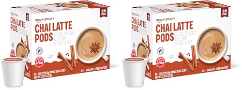 Happy Belly Chai Latte Pods for 2.0 K-Cup Brewers, 24 Count