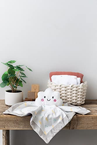 Pearhead Cloud Baby Security Blanket, Soft White Lovey for Newborns & Toddlers, Plush Snuggle Toy for Spring & Newborn Gifting, Gender-Neutral Baby Comfort Lovie