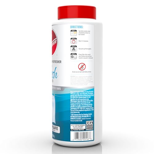 Hoover Fresh Carpet Powder 32oz Pack of 4 - Odor Remover & Linen Scent for Rugs & Upholstery