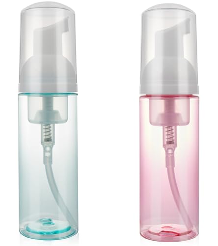 BienBion 2oz Foam Pump Bottle 2-Pack - Leak-Proof Travel Size Foaming Soap Dispenser