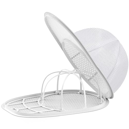 Haiou Baseball Hat Washer Cage - White Cap Cleaner for Washing Machine