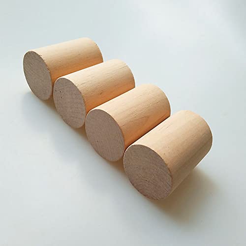 4 Pack Solid Wood Furniture Risers - 2 Inch Height Extenders