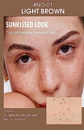 AKARY Waterproof Freckle Pen Natural Face Makeup - Light Brown