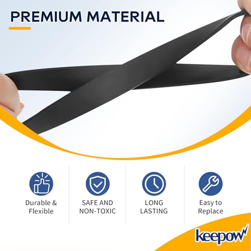 KEEPOW Vacuum Belt 2-Pack for Bissell CleanView Swivel Rewind Pet Series