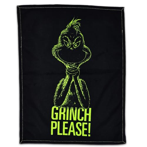 Grinch Hand Towels Set - Christmas Kitchen Decor, 2-Pack Microfiber