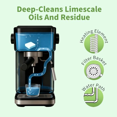 ORIENTLEAF Coffee Maker Cleaner Tablets - 12 Pack for All Brands