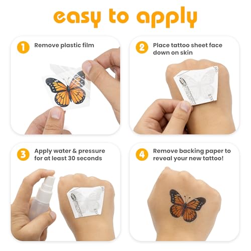 Savvi Feel Fabulous Temporary Tattoos - Cotton-Candy Scented, 50 Count