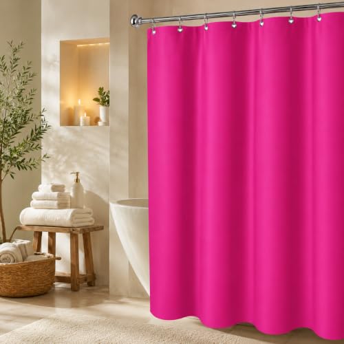 Water-Resistant EVA Shower Curtain Liner 72x72 Inch with Magnets