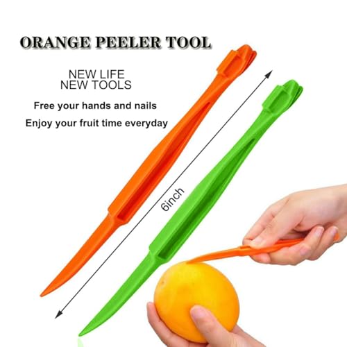 Citrus Peeler Tool Set - 2PCS Easy Fruit Slicer & Lemon Cutter