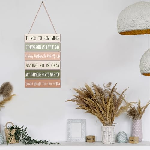 Inspirational Quotes Wooden Wall Art Decor - Preppy Room Decor