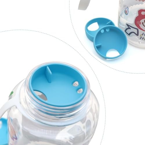 2-Pack Silicone Splashguard for Nalgene, Splashguard Lid Wide Mouth for Nalgene Splash Guard 32 oz Wide Mouth Water Bottle Accessories, Seafoam Blue,for All Wide-Necked Bottles with 53 mm Opening