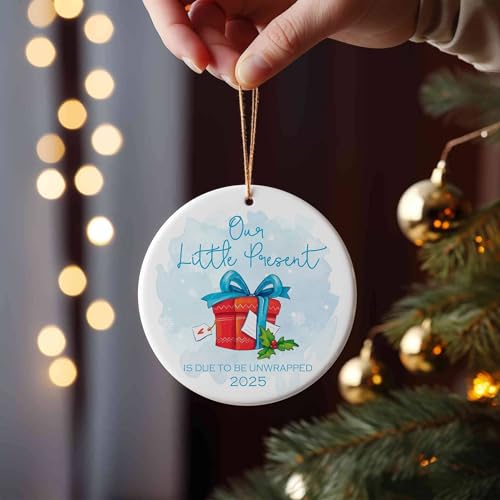 Pregnancy Announcement Baby Bump Ornament - Expecting Parents Gift