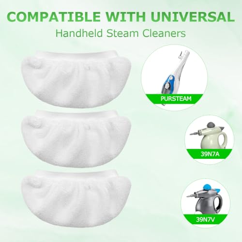 Reusable Microfiber Steam Mop Pads for Handheld Steam Cleaners - 10 Pack