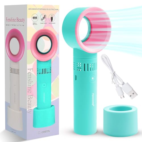 Portable Bladeless USB Rechargeable Eyelash Fan Dryer - 3 Speeds