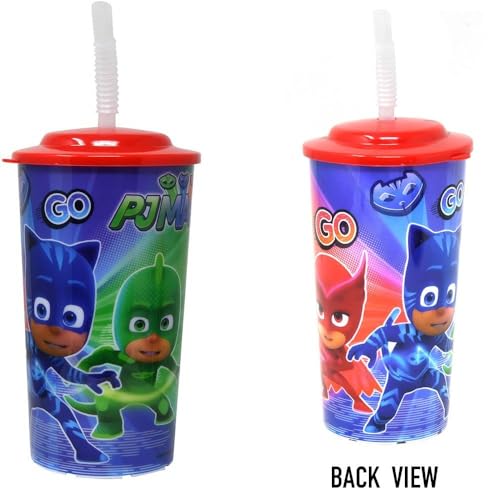 PJ Masks 16 oz Sports Tumbler Set with Lid & Straw - 2 Pack