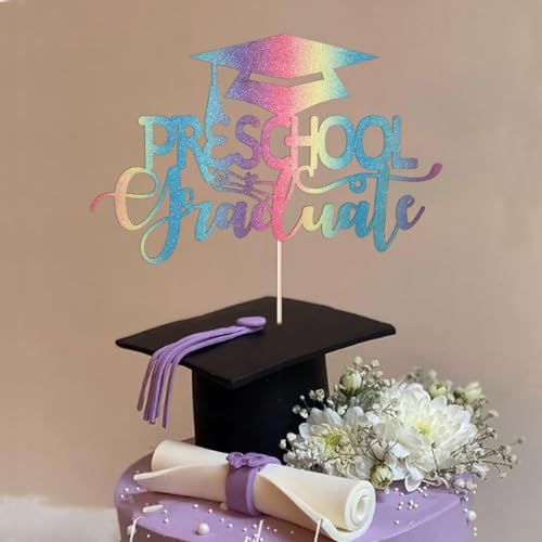 Sleyberoy Preschool Graduation Cake Topper - Class of 2024 Decor