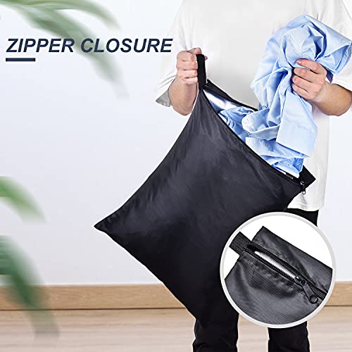 OTraki 2-Pack Wet Dry Laundry Bags, 16x20 Inch Waterproof Travel Sack