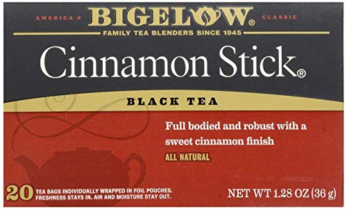 Bigelow Cinnamon Stick Black Tea, 40 Tea Bags (2 Pack, 8 Ounces)