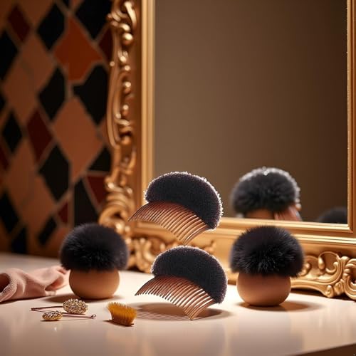 ZLmoue Hair Styling Accessories Set Foam Bun Maker and Volume Pads