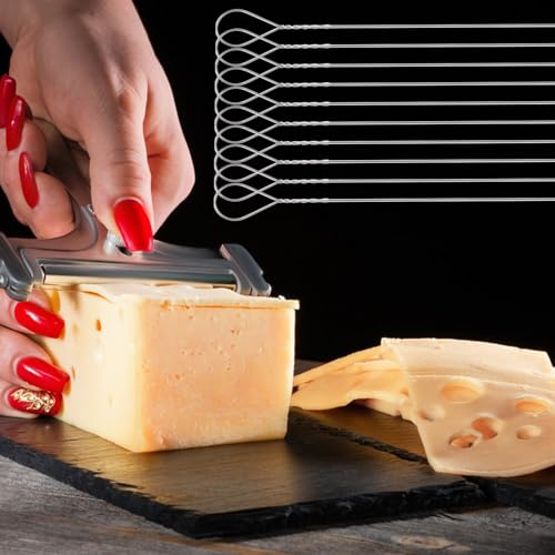 Mozeat Lens 10-Pack Stainless Steel Cheese Slicer Wires - 5.7 Inches