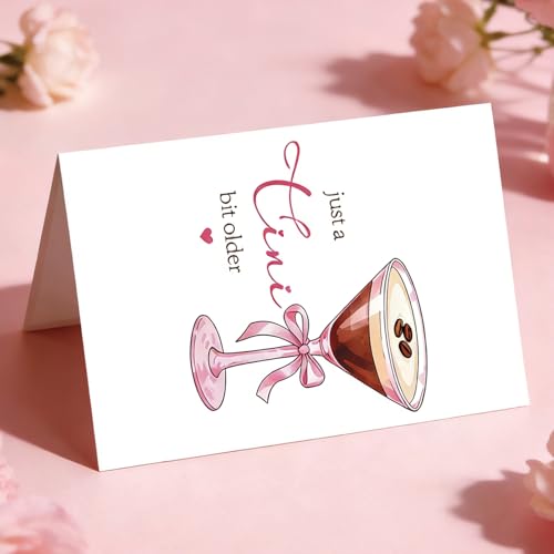 Funny Birthday Card for Women - Just a Tini Bit Older (AM-457)