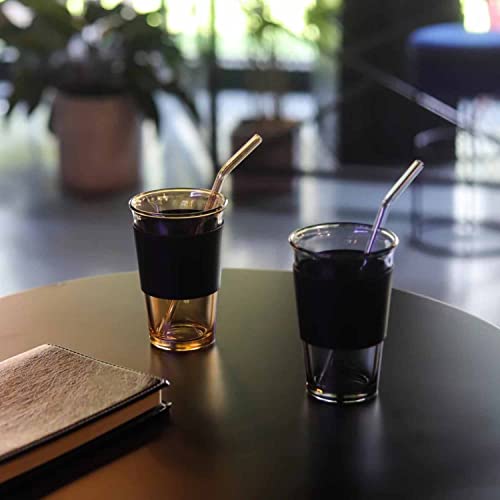 Heat-Resistant Silicone Coffee Cup Sleeves - 10 Pack