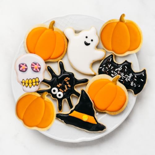 Halloween Cookie Cutters Set - 8 Stainless Steel Shapes (3-3.6")