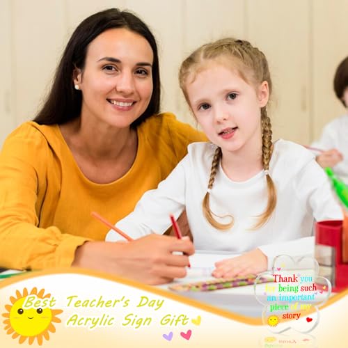 Teacher Appreciation Plaque for Daycare Teachers - Floral Design