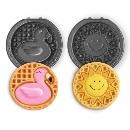 Dash MultiMaker Mini Waffle Plate Set - Flamingo & Sun 2-Pack