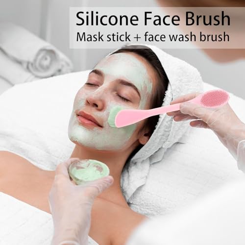 Qivorimith 2-in-1 Silicone Facial Cleansing Brush & Mask Applicator