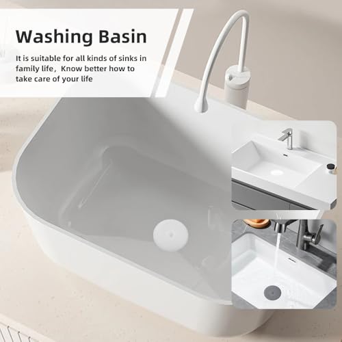 Silicone Bathtub Drain Stopper Set - 6 Inch Kitchen & Bathroom Plug