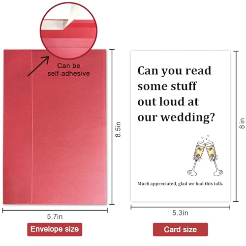 Master of Ceremonies Wedding Invitation Card - Funny MC Proposal Card