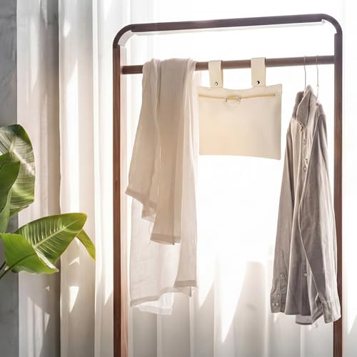 Abbylike 2-Pack Heavy Duty Canvas Clothespin Bags - Windproof & Easy Access